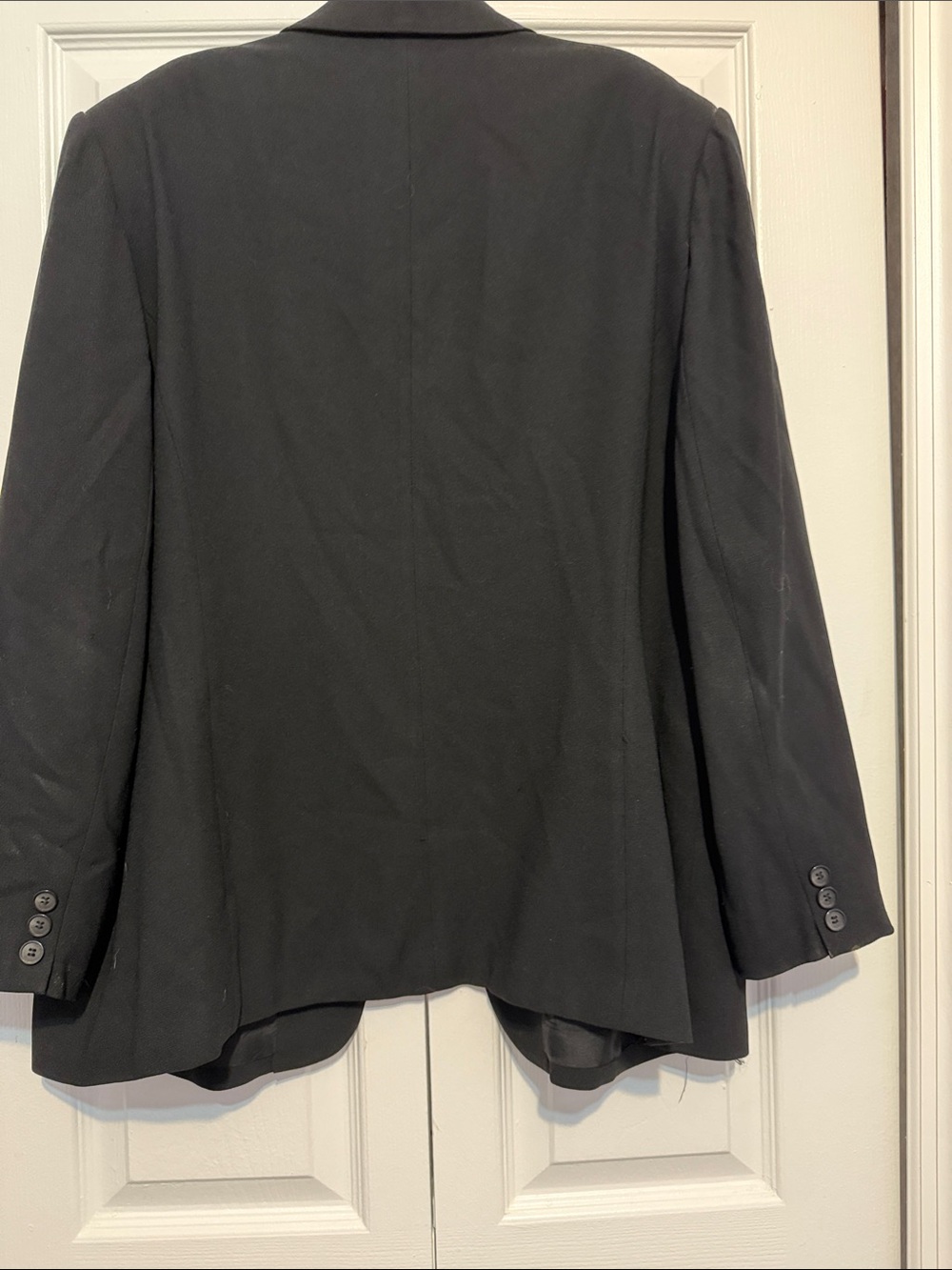 Vintage Talbots Black Classic Two-Button Blazer - Picture 4 of 6